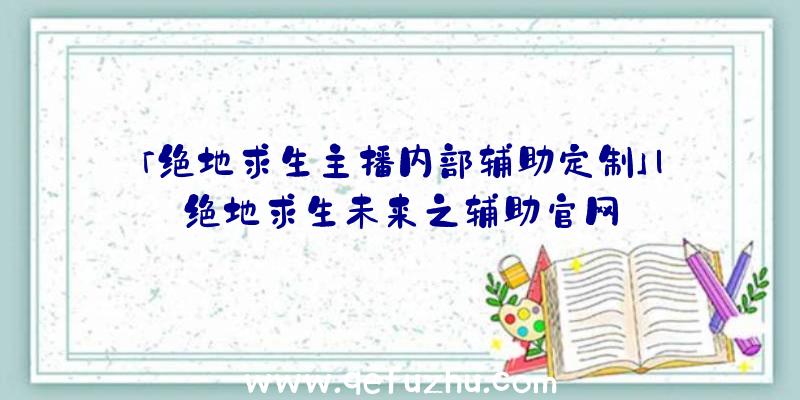 「绝地求生主播内部辅助定制」|绝地求生未来之辅助官网